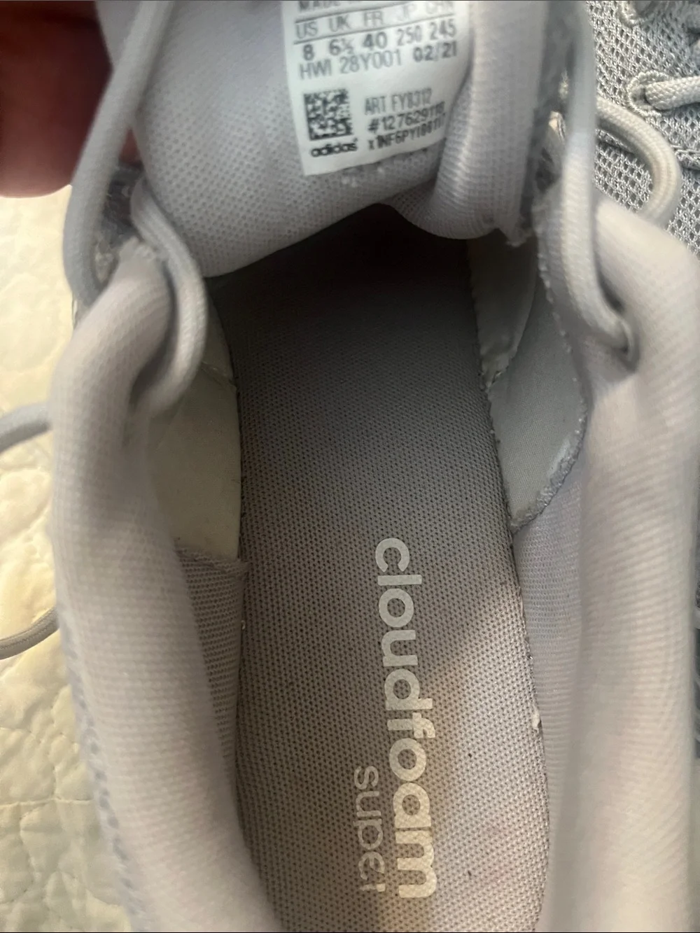 adidas Women’s Gray Mesh Athletic Sneakers